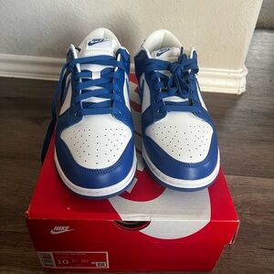 Nike Men's Blue and White dunks